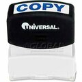 Universal Universal Message Stamp, COPY, Pre-Inked/Re-Inkable, Blue UNV10047***